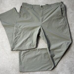 Duck Camp Pants Men XXL Tall Cargo Straight Leg Lightweight Stretch Hiking Nylon